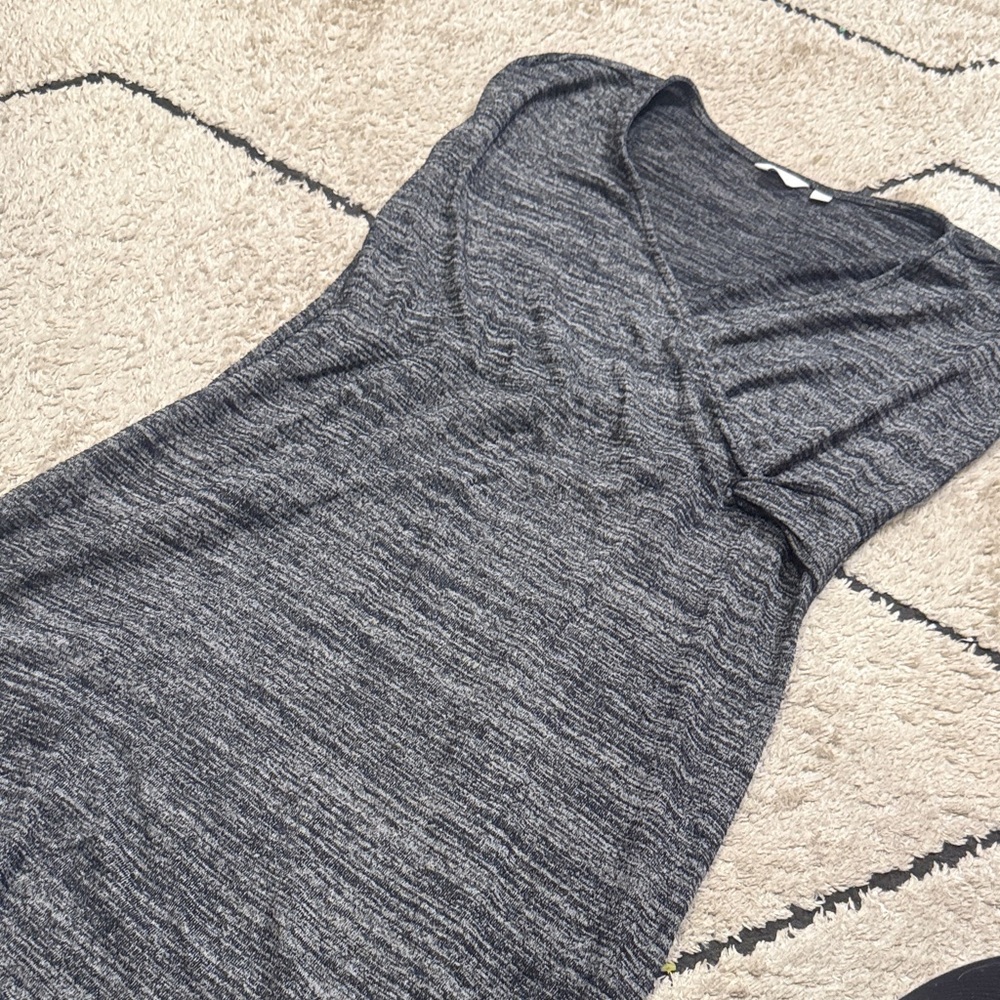 thyme maternity dress L Elegant Gray Women's Dress